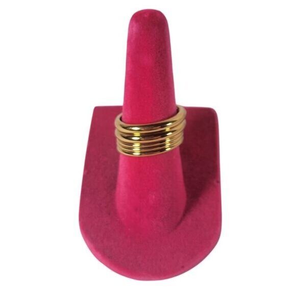 J.Crew Classic Gold Tone Dainty Kathy Ring Set #BN355 Size 6 - Picture 1 of 4